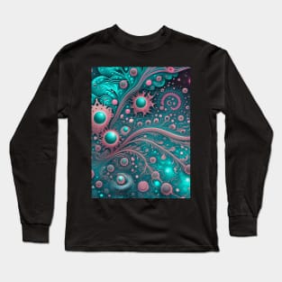 Other Worldly Designs- nebulas, stars, galaxies, planets with feathers Long Sleeve T-Shirt